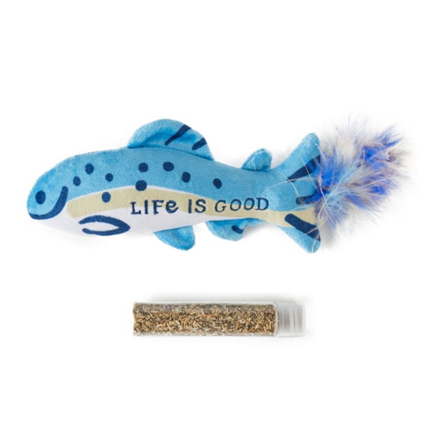 Home Mason Pet Toys | Fish Catnip Kicker Cat Toy Multi-Color