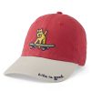 Kids Life is Good Hats | Kids Rocket Skateboard Chill Cap Faded Red