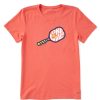 Home Life is Good Pickleball | Women'S One Love Pickleball Short Sleeve Tee Mango Orange