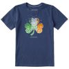 Kids Life is Good Graphic Tees | Kids Shamrock Of Shamrocks Crusher Tee Darkest Blue