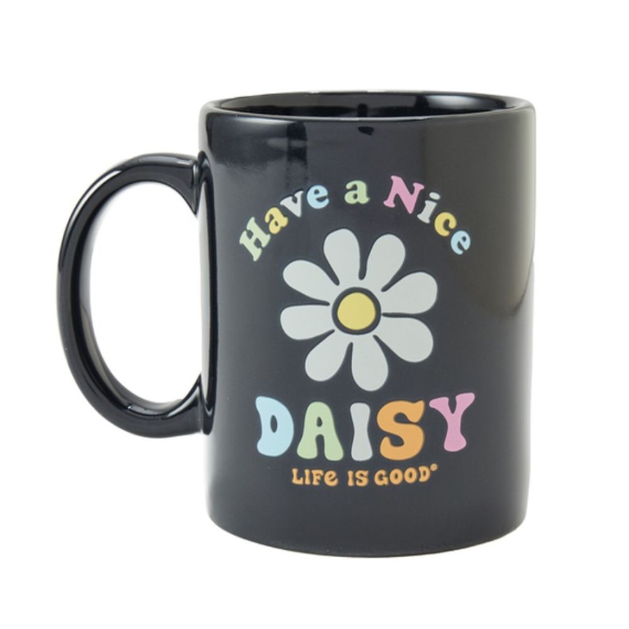 Home Life is Good Mugs | Have A Nice Daisy Jake'S Mug Jet Black