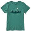 Women Life is Good Graphic Tees | Women'S Unplug In The Outdoors Crusher Tee Spruce Green