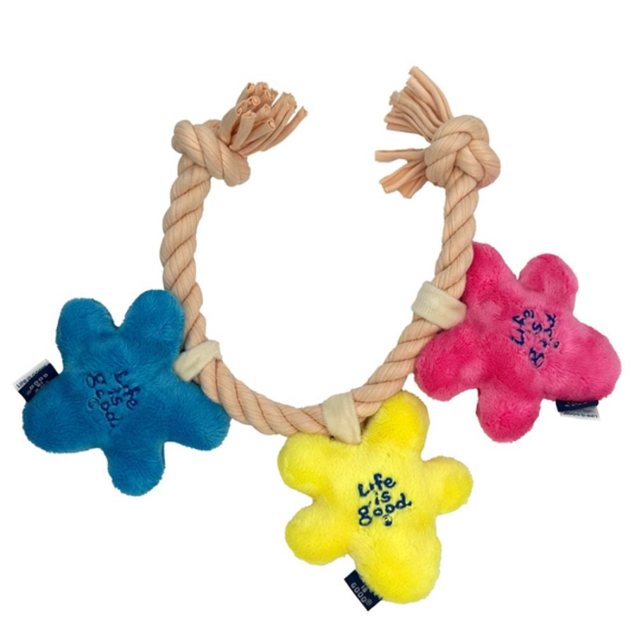 Home Mason Pet Toys | Three Daisies Rope Dog Toy Multi-Color