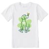 Kids Life is Good Graphic Tees | Kids Irish Spring Clover Dog Crusher Tee Cloud White