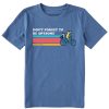 Kids Life is Good Graphic Tees | Kids Clean Don'T Forget To Be Awesome Bike Crusher Tee Vintage Blue