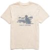 Men Life is Good Graphic Tees | Men'S Take It Outside Marsh Short Sleeve Tee Putty White