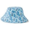 Kids Life is Good Hats | Toddler Whale Pattern Made In The Shade Bucket Hat Beach Blue