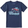 Kids Life is Good Graphic Tees | Kids Clean I Like Truxalotl Crusher Tee Darkest Blue