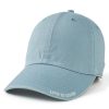 Women Life is Good Hats | Solid Branded Chill Cap Smoky Blue