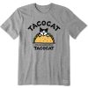 Men Life is Good Graphic Tees | Men'S Vintage Al Tacocat Crusher Tee Heather Gray