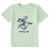 Kids Life is Good Graphic Tees | Kids Jake Giddy Up Crusher Tee Sage Green