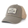 Men Life is Good Hats | Classic Pickup And Dog Old Favorite Mesh Back Cap Slate Gray