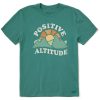 Men Life is Good Graphic Tees | Men'S Clean Positive Altitude Crusher Tee Spruce Green