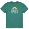 Men Life is Good Graphic Tees | Men'S I'Ll Be Watching You Yellow Lab Crusher Tee Spruce Green