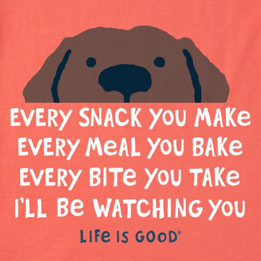 Kids Life is Good | Toddler I'Ll Be Watching You Crusher Tee Mango Orange