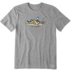 Men Life is Good Graphic Tees | Men'S Jake And Rocket Beach Day Crusher Tee Heather Gray