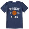 Kids Life is Good Graphic Tees | Kids Rookie Of The Year Crusher Tee Darkest Blue