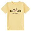 Kids Life is Good Graphic Tees | Kids Vintage Al With Flowers Crusher Tee Sandy Yellow