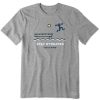 Men Life is Good Graphic Tees | Men'S Stay Hydrated Dock Jump Man Crusher Tee Heather Gray