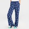 Women Life is Good Sleepwear | Women'S Peace, Love, Dogs Snuggle Up Sleep Pant Darkest Blue