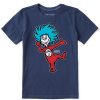 Kids Life is Good Graphic Tees | Kids Thing Number 3 Crusher Tee Darkest Blue