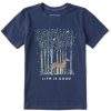 Kids Life is Good Graphic Tees | Kids Woodsy Horse Crusher Tee Darkest Blue