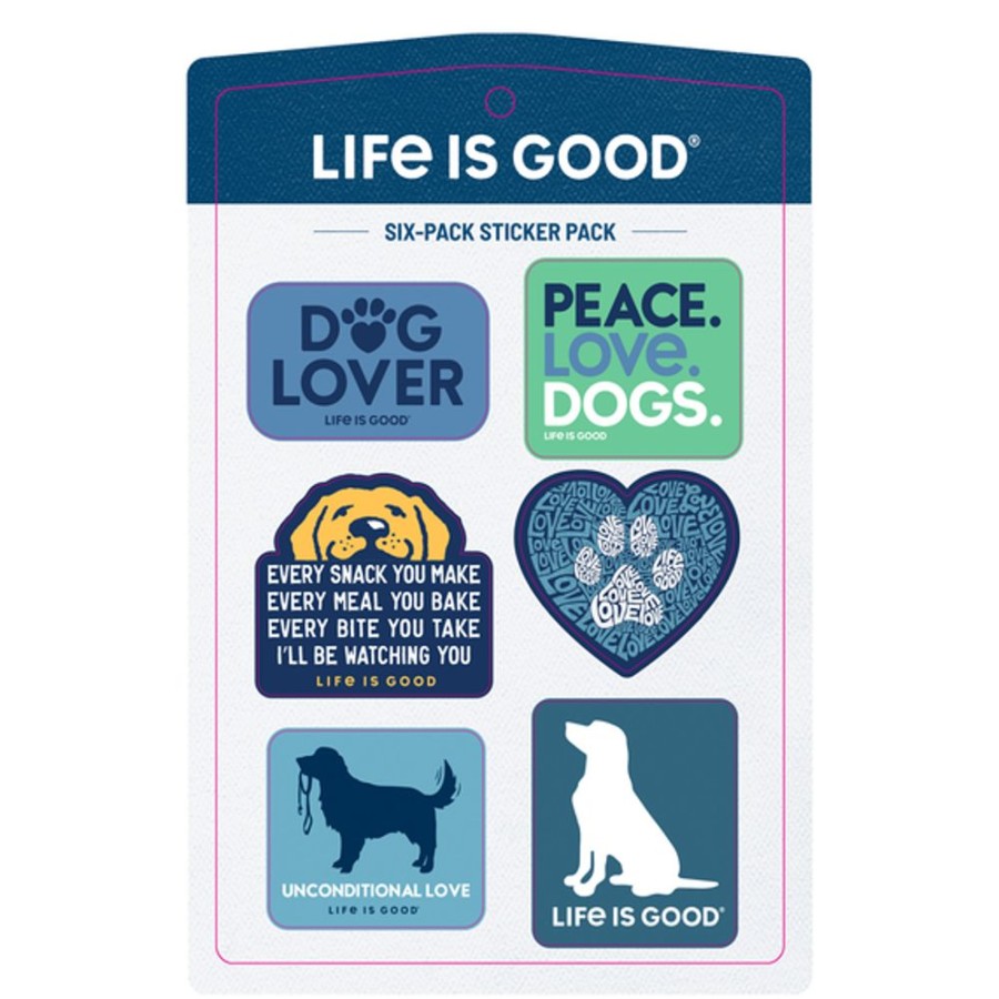 Home Life is Good Stickers & Magnets | Dog Six-Pack Sticker Pack Multi-Color