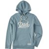 Men Life is Good Sweatshirts & Hoodies | Men'S Wordsmith Dad 2024 Get The Party Started Simply True Fleece Hoodie Smoky Blue