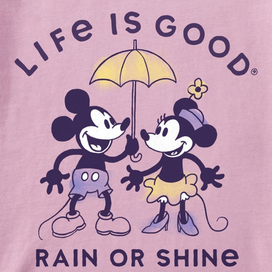 Kids Life is Good Graphic Tees | Kids Watercolor Willie Rain Or Shine Crusher Tee Violet Purple