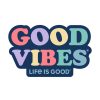 Home Life is Good Stickers & Magnets | Good Vibes Die Cut Sticker Darkest Blue