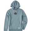 Men Life is Good Sweatshirts & Hoodies | Men'S Simple Bear Simply True Fleece Hoodie Smoky Blue