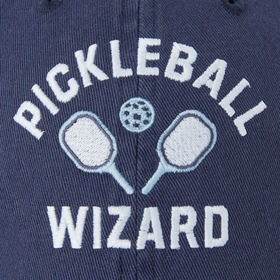 Women Life is Good Hats | Pickleball Wizard Chill Cap Darkest Blue