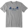 Men Life is Good Graphic Tees | Men'S Vintage Dog Park Vista Short Sleeve Tee Heather Gray