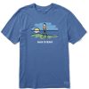 Men Life is Good Graphic Tees | Men'S Shoreline Golf San Diego Crusher-Lite Tee Vintage Blue