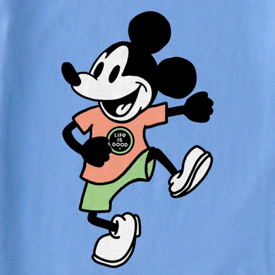 Kids Life is Good Graphic Tees | Kids Clean Steamboat Willie Dancing Crusher Tee Cornflower Blue