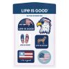 Home Life is Good Stickers & Magnets | Americana Six-Pack Sticker Pack Multi-Color