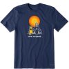 Men Life is Good Graphic Tees | Men'S Jake And Rocket Number 12 Retirement Short Sleeve Tee Darkest Blue