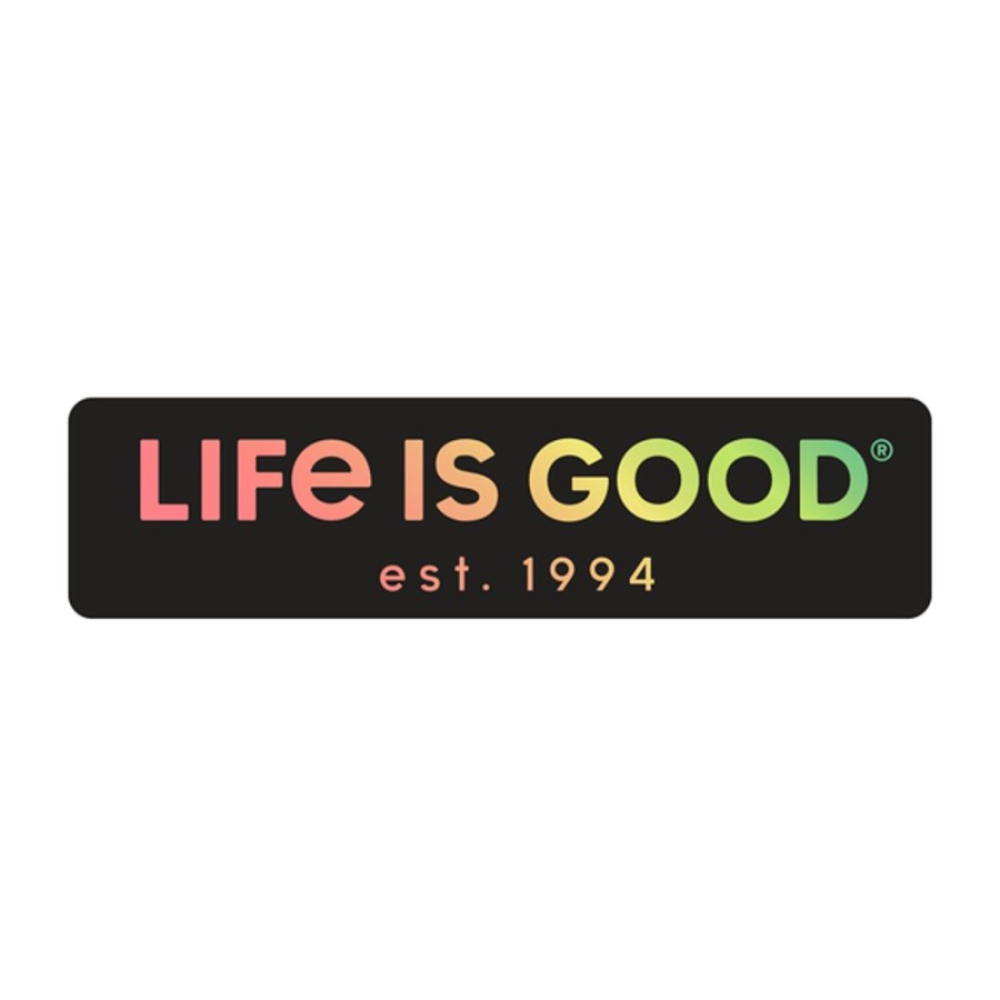 Home Life is Good Stickers & Magnets | Lig Est 1994 Small Die Cut Decal Jet Black