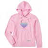 Women Life is Good Sweatshirts & Hoodies | Women'S Kindness Is Free Evaporating Heart Simply True Fleece Hoodie Happy Pink