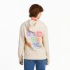 Women Life is Good Sweatshirts & Hoodies | Women'S Have A Nice Daisy Squares Simply True Fleece Zip Hoodie Putty White