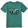 Kids Life is Good Graphic Tees | Kids Let'S Roll Atv Crusher Tee Spruce Green