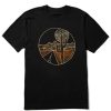 Men Life is Good Graphic Tees | Men'S Trippy Desert Short Sleeve Tee Jet Black