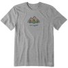 Men Life is Good Graphic Tees | Men'S Lig Mountains Short Sleeve Tee Heather Gray