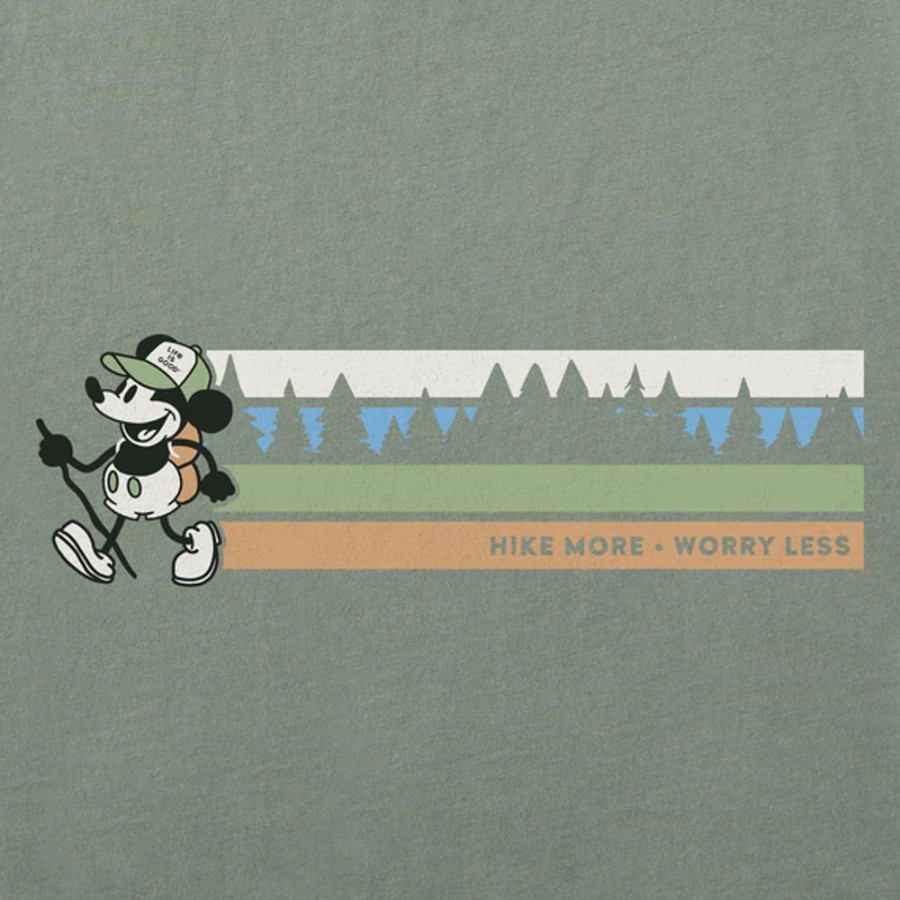 Men Life is Good Graphic Tees | Men'S Clean Willie Hike More Short Sleeve Tee Moss Green