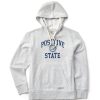 Women Life is Good Sweatshirts & Hoodies | Women'S Positive State Simply True Fleece Hoodie Light Heather Gray