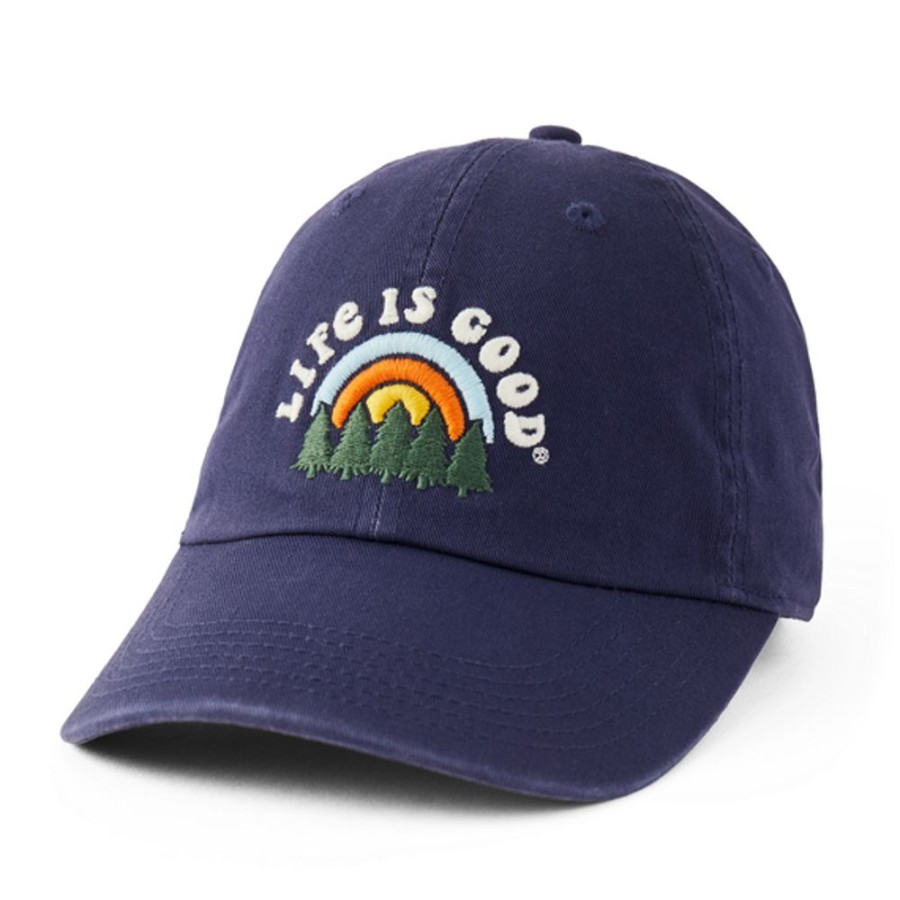 Men Life is Good Hats | Rainbow Forest Chill Cap Darkest Blue