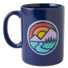 Home Life is Good Mugs | Sunset Breathe Circle Jake'S Mug Darkest Blue