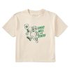 Home Life is Good Pickleball | Women'S Matchbook Dinks Well Boxy Crusher Tee Putty White