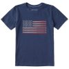 Kids Life is Good Graphic Tees | Kids The United States Of Baseball Crusher Tee Darkest Blue