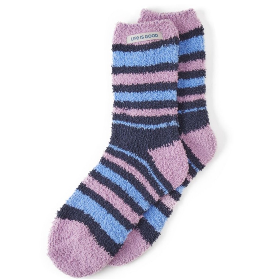 Women Life is Good Socks | Snuggle Sock Darkest Blue